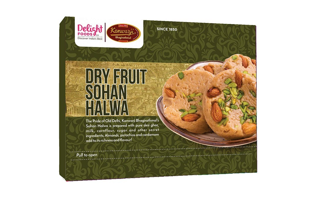 Delight Foods Dry Fruit Sohan Halwa    Box  400 grams